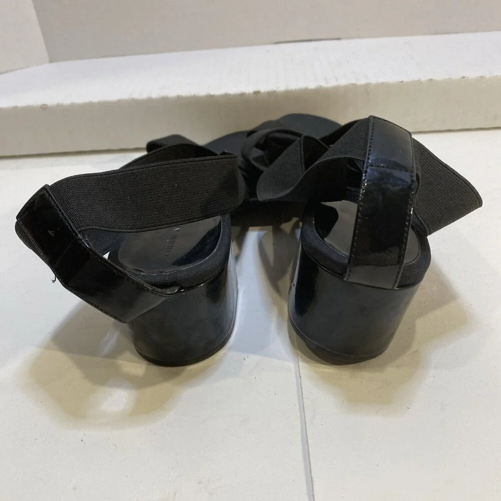 Etienne Aigner‎ Women's Strappy Wedge Sandal - Size 11 Black